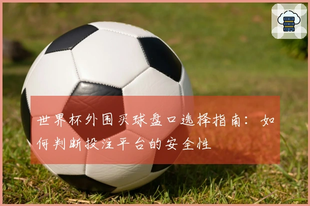 世界杯外围买球盘口选择指南：如何判断投注平台的安全性